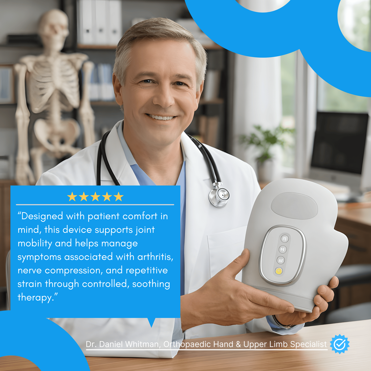 Hand Massager for Arthritis, Carpal Tunnel & Joint Pain